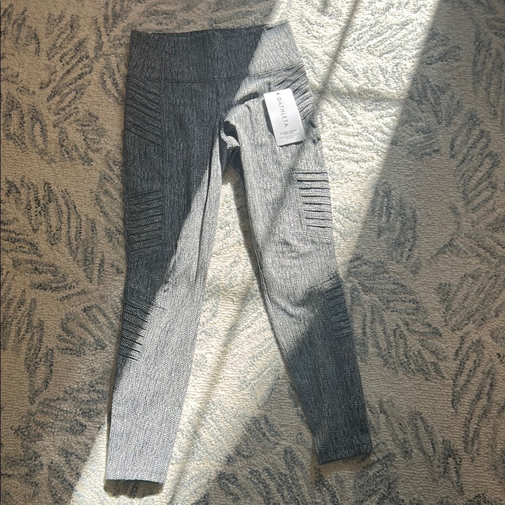 Gray High-Waisted Leggings